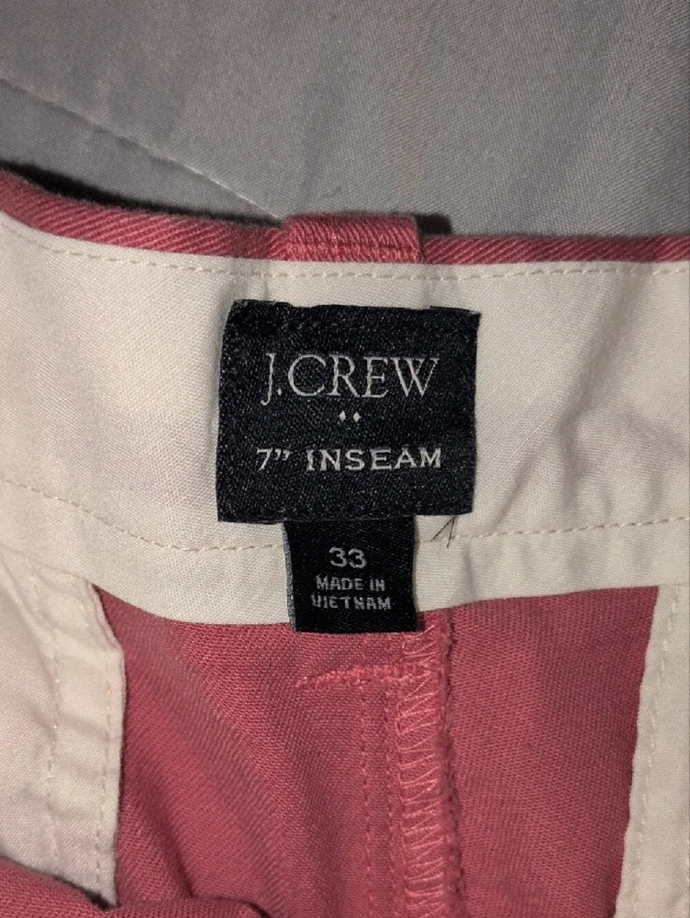 J. Crew Men's Flat Front Shorts - Sage Green & Coral Size 33